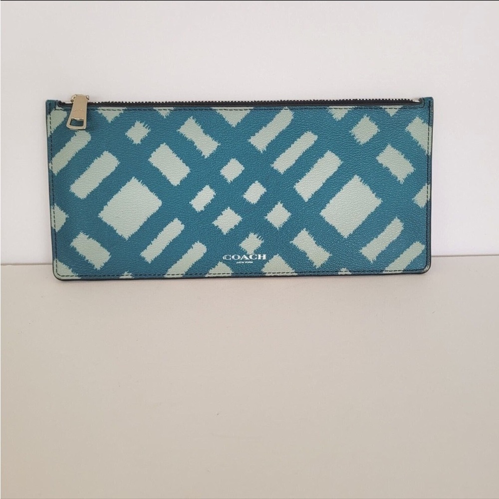 coach card wallet multi colored